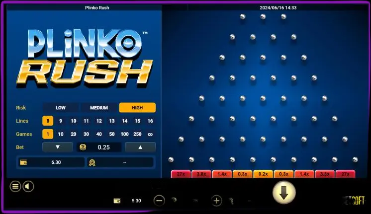Spielen Sie Plinko auf Ihrem Smartphone.